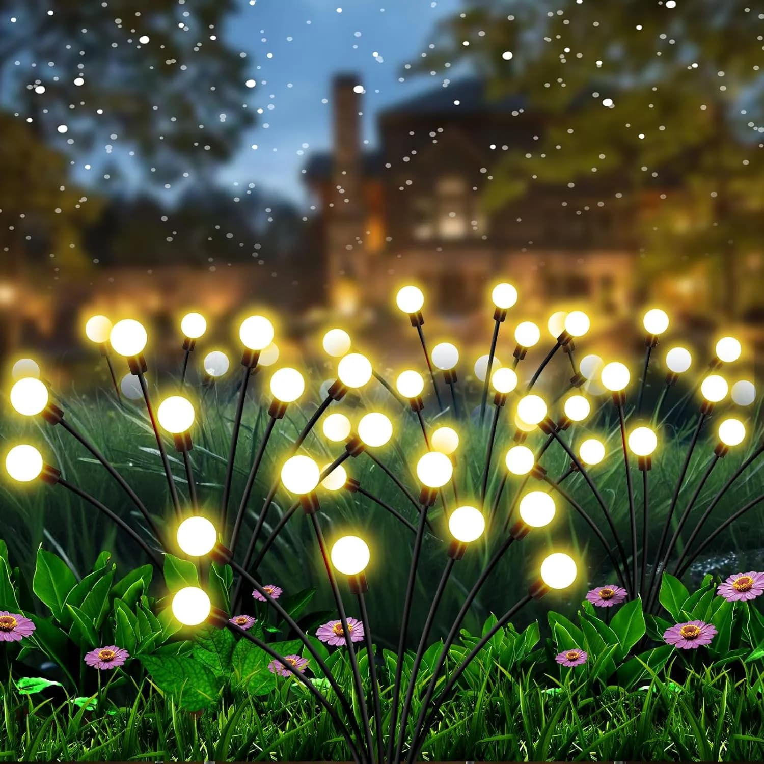 أضواء أعمدة اليراعات الشمسية، LED متمايلة