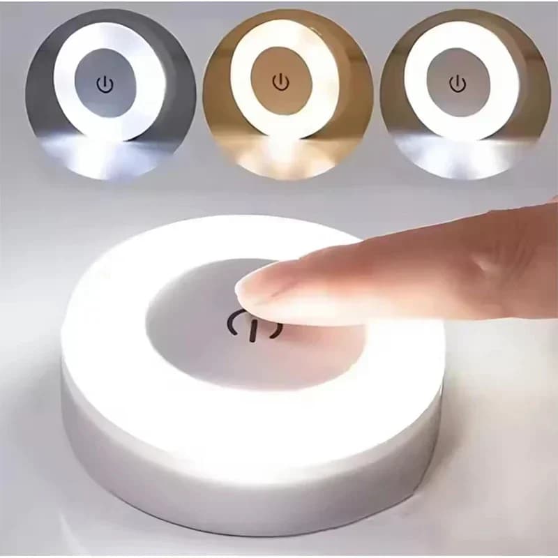 مصباح ليلي LED بشحن USB ومستشعر لمس مغناطيسي