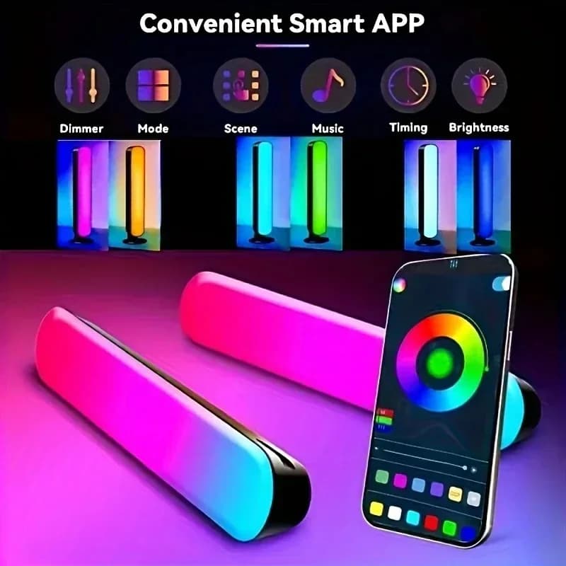 شريط إضاءة ذكي يغير الألوان حسب إيقاع الموسيقى عبر USB